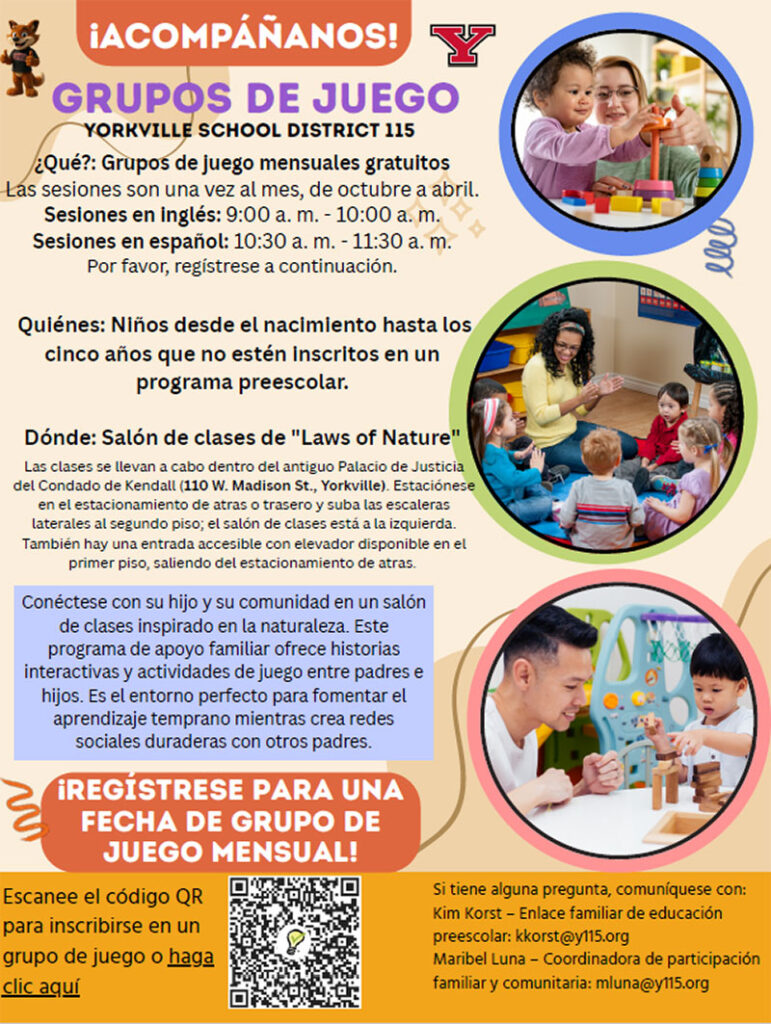 paasss yorkville playgroup information spanish